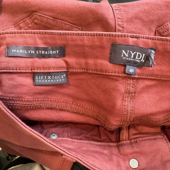 NYDJ Marilyn Straight Stretch Emotion Lift Tuck Jeans 4 Petite - Picture 5 of 11